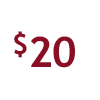 $20 for 1 for Dinner